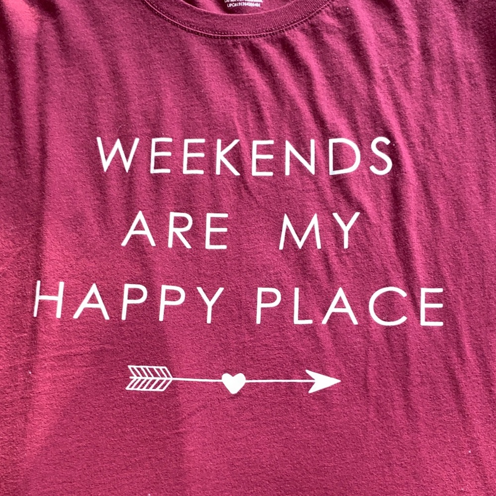 🖤 3 Graphic Tees - Burgundy, Purple & White - Picture 5 of 5